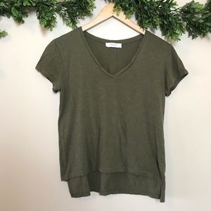 Zara Organic Cotton Basic Green Tee